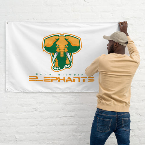 SUPPORTERS Flag White Background Ivory Coast