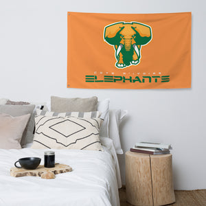 SUPPORTERS Flag Orange Background Ivory Coast