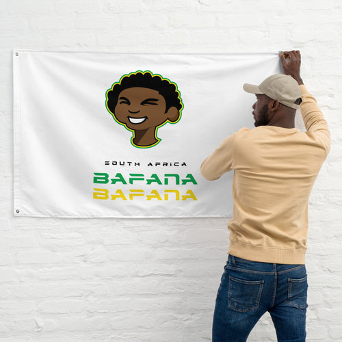 SUPPORTERS Flag White Background South Africa