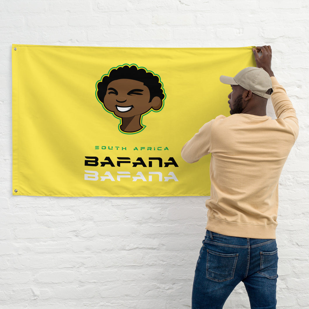 SUPPORTERS Flag Yellow Background South Africa