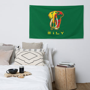 SUPPORTERS Flag Green Background Guinea Conakry