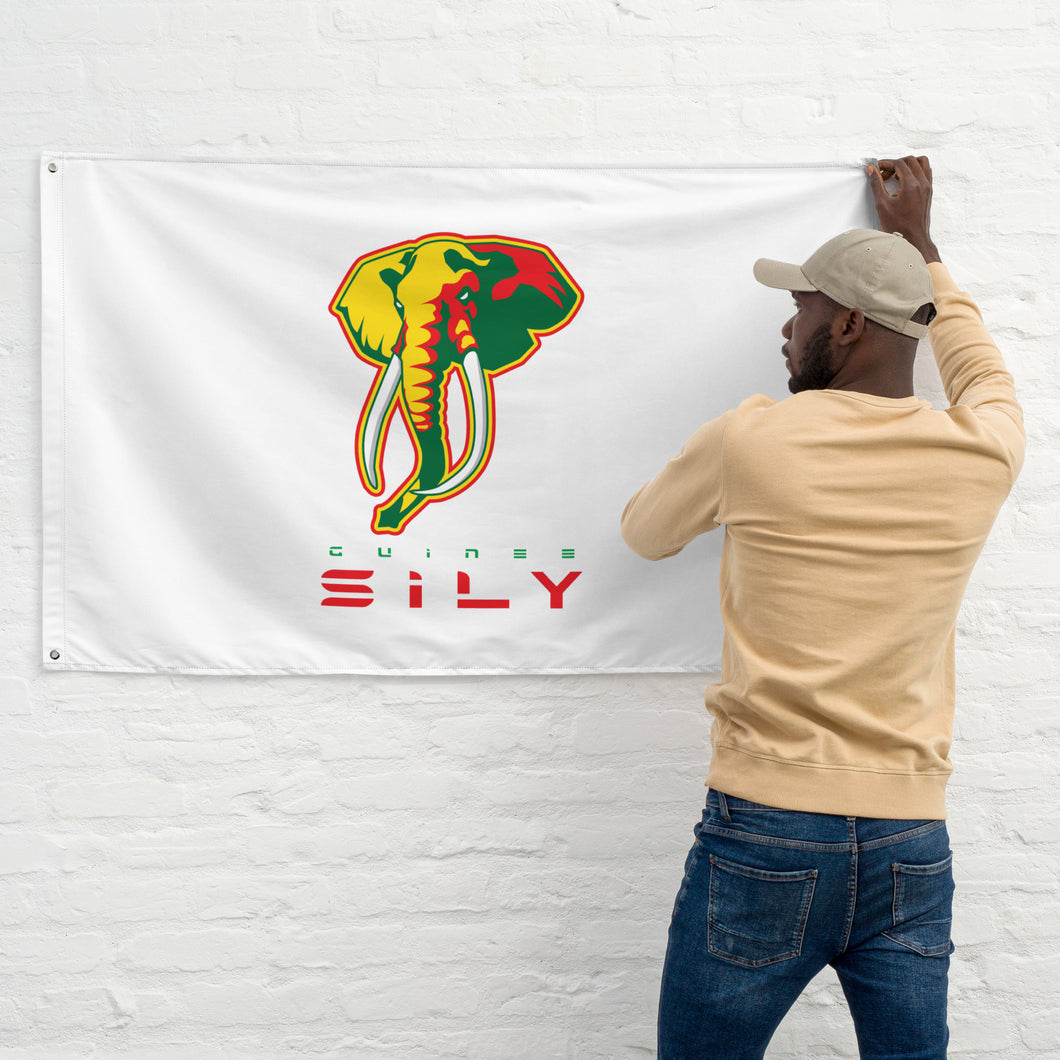 SUPPORTERS Flag White Background Guinea Conakry