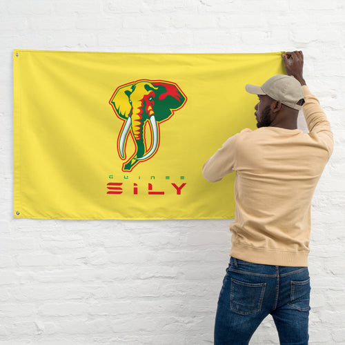 SUPPORTERS Flag Yellow Background Guinea Conakry