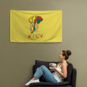 SUPPORTERS Flag Yellow Background Guinea Conakry