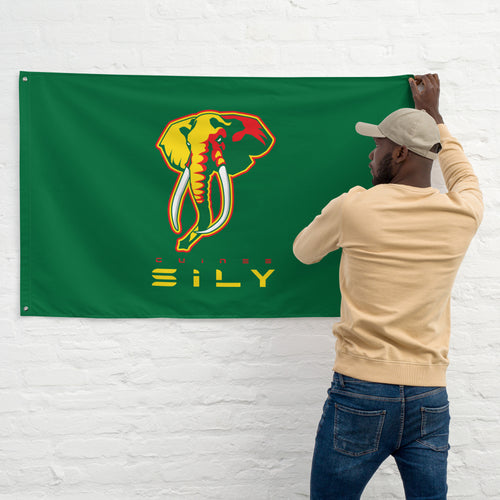 SUPPORTERS Flag Green Background Guinea Conakry