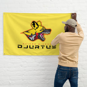 SUPPORTERS Flag Yellow Background Guinea Bissau