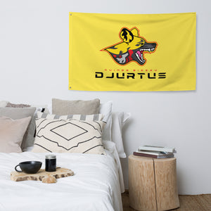 SUPPORTERS Flag Yellow Background Guinea Bissau