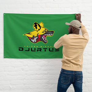 SUPPORTERS Flag Green Background Guinea Bissau