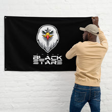 Load image into Gallery viewer, SUPPORTERS Flag Black Background Ghana