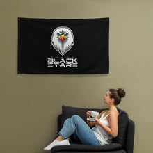 Load image into Gallery viewer, SUPPORTERS Flag Black Background Ghana