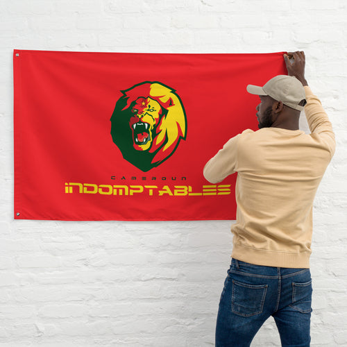 SUPPORTERS Flag Red Background Cameroon