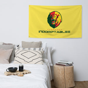 SUPPORTERS Flag Yellow Background Cameroon