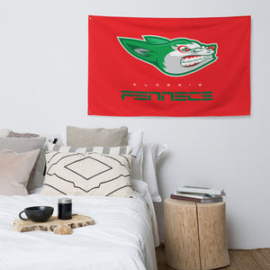 SUPPORTERS Flag Red Background Algeria