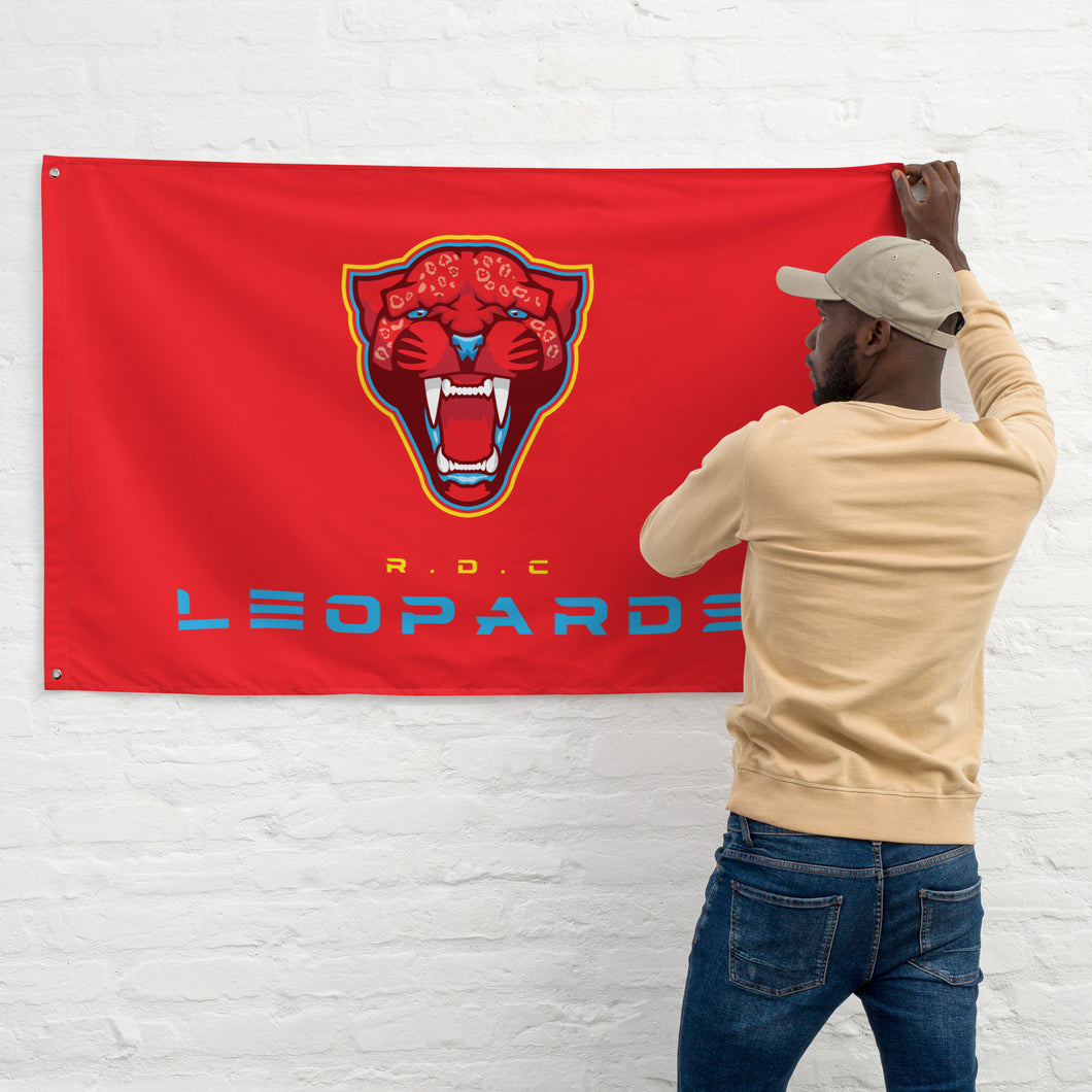 SUPPORTERS Flag Red Background DRC