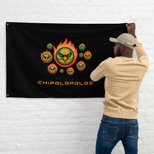 Load image into Gallery viewer, SUPPORTERS Flag Black Background Zambia