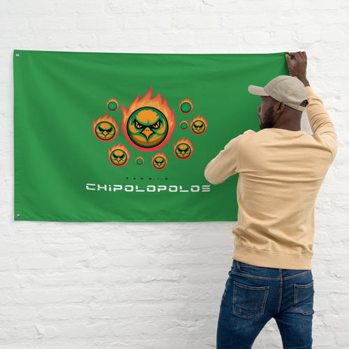 SUPPORTERS Flag Green Background Zambia