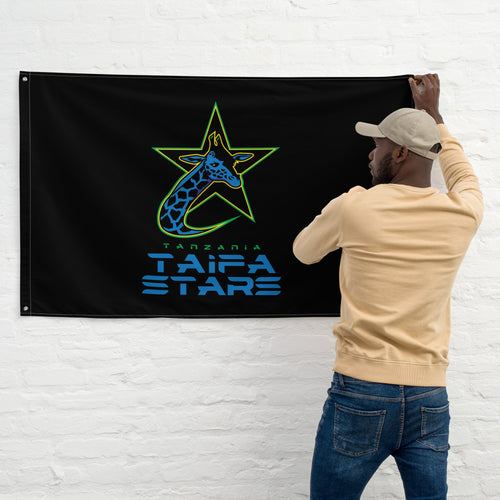 SUPPORTERS Flag Black Background Tanzania