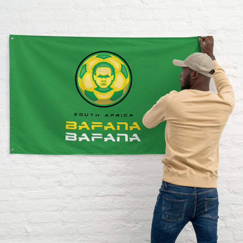 SUPPORTERS Flag Green Background South Africa