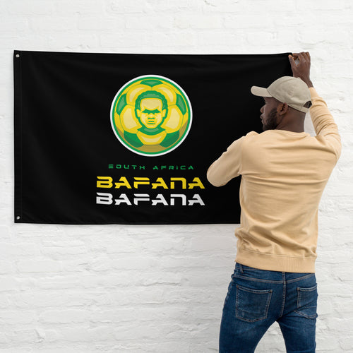 SUPPORTERS Flag Black Background South Africa