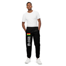 Load image into Gallery viewer, SUPPORTERS Unisex track pants Black Ghana