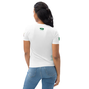 SUPPORTERS T-shirt Femme Blanc Nigeria