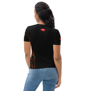 SUPPORTERS T-shirt Femme Noir Angola