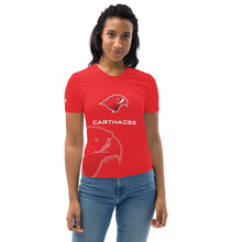 Charger l&#39;image dans la galerie, SUPPORTERS T-shirt Femme Rouge Tunisie