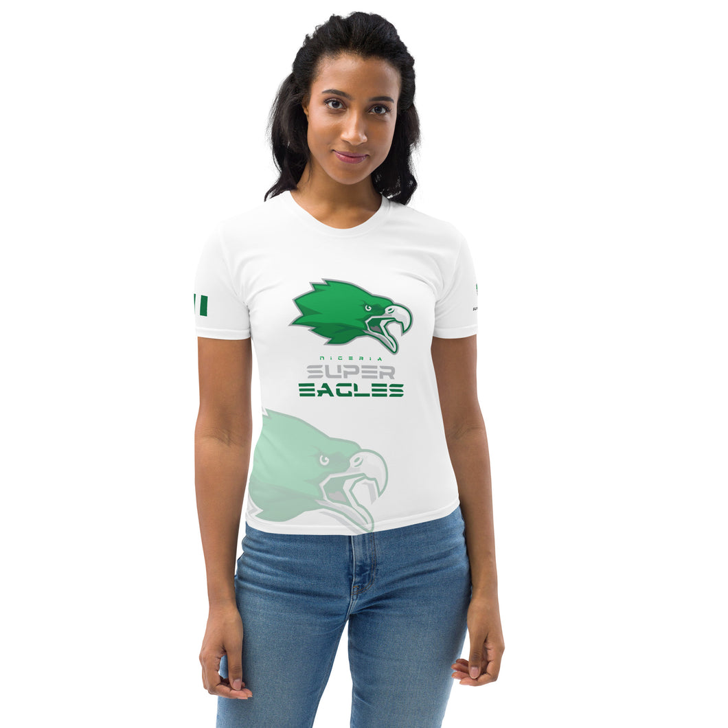 SUPPORTERS T-shirt Femme Blanc Nigeria