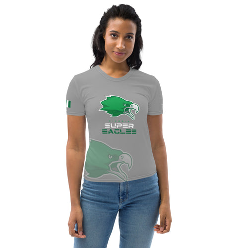 SUPPORTERS T-shirt Femme Gris Nigeria