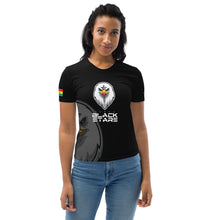 Load image into Gallery viewer, SUPPORTERS Women&#39;s t-shirt Black Ghana