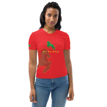 Charger l&#39;image dans la galerie, SUPPORTERS T-shirt Femme Rouge Burkina Faso