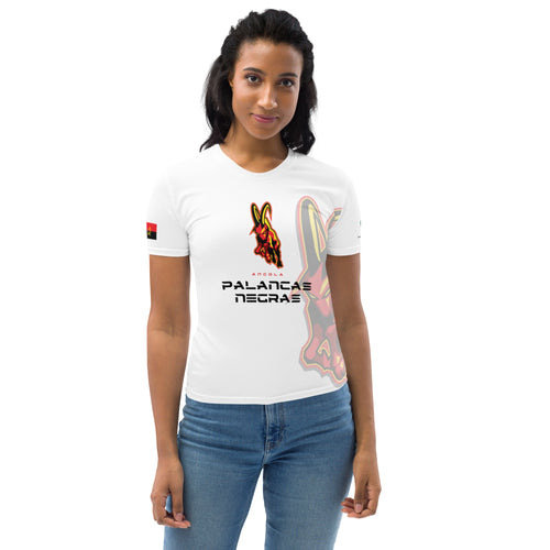 SUPPORTERS T-shirt Femme Blanc Angola