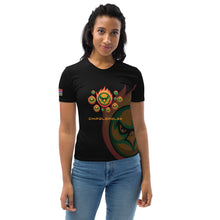 Load image into Gallery viewer, SUPPORTERS Women&#39;s t-shirt Black Zambia