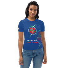 Charger l&#39;image dans la galerie, SUPPORTERS T-shirt Femme Bleu Guinée Équatoriale