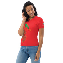 Charger l&#39;image dans la galerie, SUPPORTERS T-shirt Femme Rouge Burkina Faso