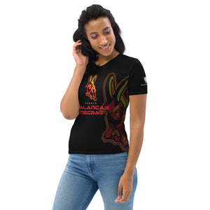 SUPPORTERS T-shirt Femme Noir Angola