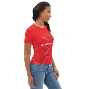 SUPPORTERS T-shirt Femme Rouge Tunisie