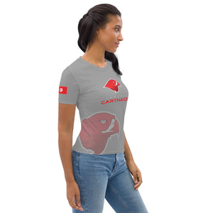 SUPPORTERS T-shirt Femme Gris Tunisie