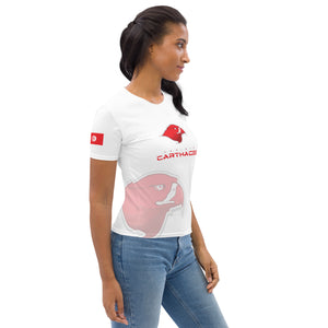 SUPPORTERS T-shirt Femme Blanc Tunisie