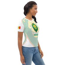 Charger l&#39;image dans la galerie, SUPPORTERS T-shirt Femme Blanc Sénégal