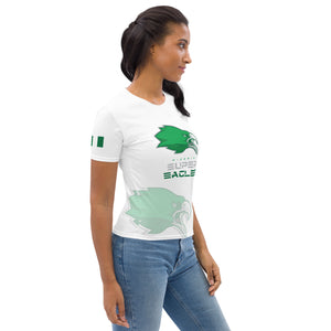 SUPPORTERS T-shirt Femme Blanc Nigeria