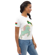 Charger l&#39;image dans la galerie, SUPPORTERS T-shirt Femme Blanc Burkina Faso