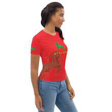 Charger l&#39;image dans la galerie, SUPPORTERS T-shirt Femme Rouge Burkina Faso