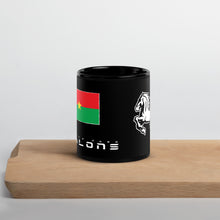 Charger l&#39;image dans la galerie, SUPPORTERS Tasse noire Burkina Faso