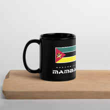 Load image into Gallery viewer, SUPPORTERS Black Mug Mozambique