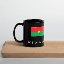 Charger l&#39;image dans la galerie, SUPPORTERS Tasse noire Burkina Faso