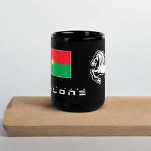 Charger l&#39;image dans la galerie, SUPPORTERS Tasse noire Burkina Faso