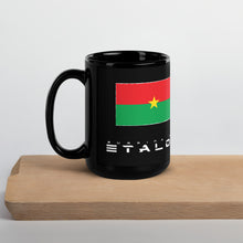 Charger l&#39;image dans la galerie, SUPPORTERS Tasse noire Burkina Faso