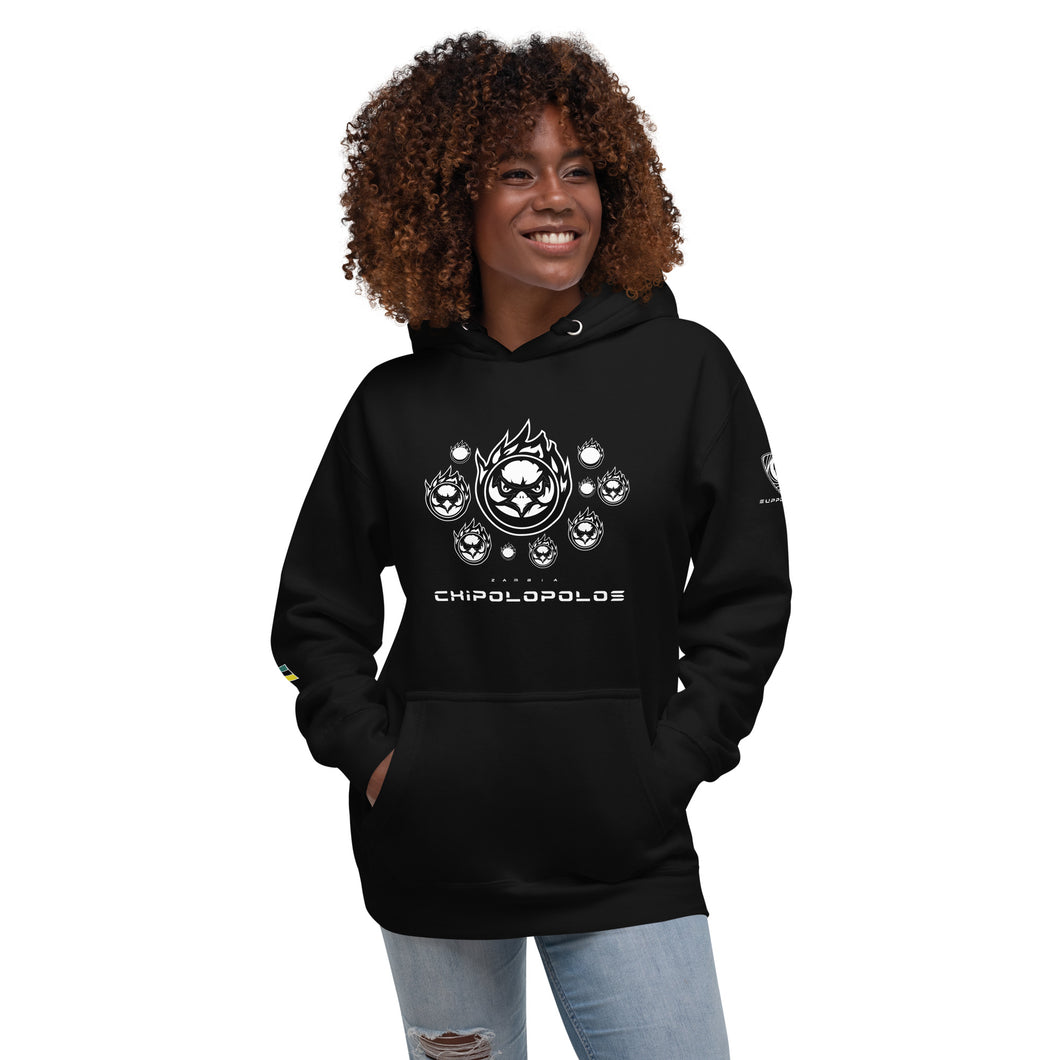 SUPPORTERS Hoodie Black Unisexe Zambia