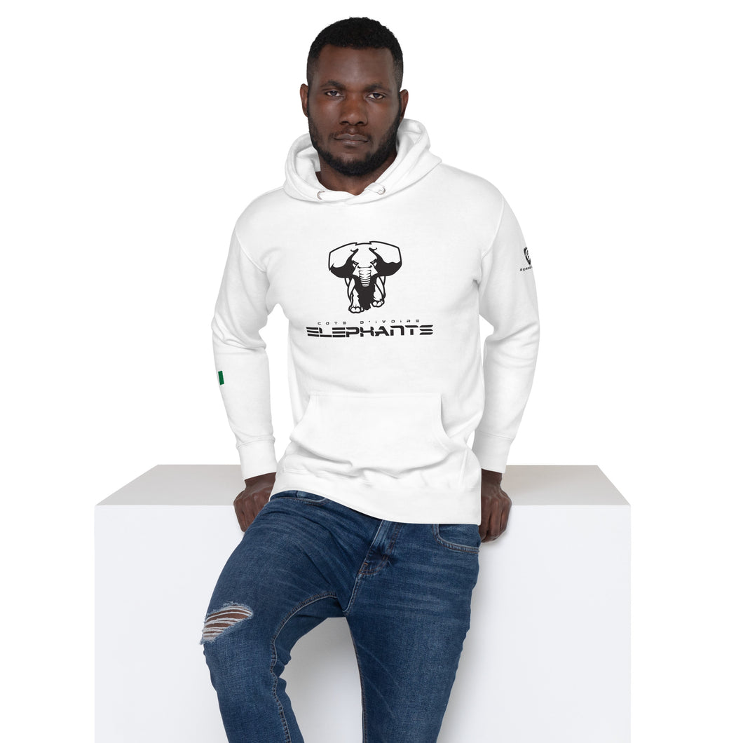 SUPPORTERS Hoodie White Unisexe Ivory Coast